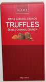 Maple Caramel Crunch Truffles 100g 18/. Box -CAD