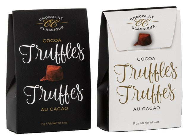 CLASSIQUE 2 SIDED MINI TRUFFEL TOTE BLACK/WHITE 36/CS