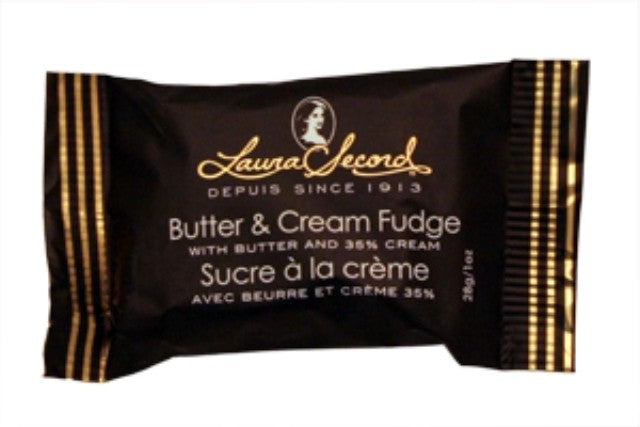 Laura Secord Butter and Cream Single Wrap Fudge 28g. 24/CASE
