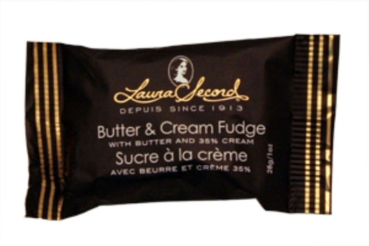 Laura Secord Butter and Cream Single Wrap Fudge 28g. 24/CASE