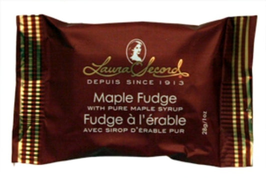 Laura Secord Pure Maple  Fudge Single Wrap 28g. 24/box