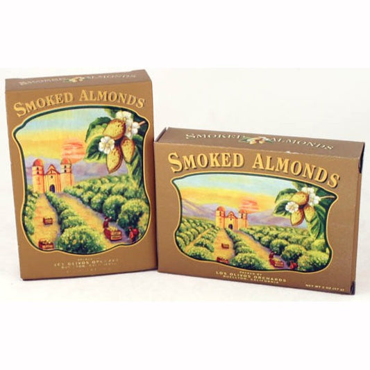 California Smoked Almonds Gold Box 2oz  24/box