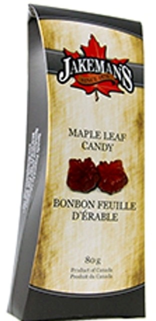 Pure Maple Leaf Shaped Hard Candies  80g. 12/box -CAD