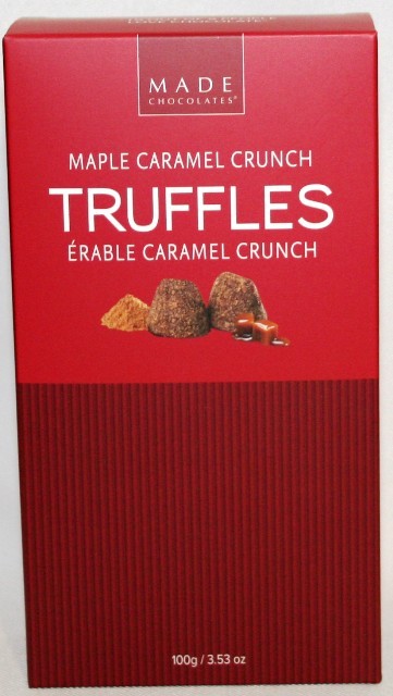 Maple Caramel Crunch Truffles 100g 18/. Box -CAD