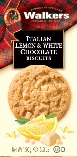 Italian Lemon & White Chocolate Biscuits 150g.