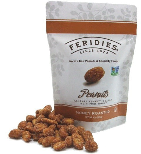 Feridies Honey Roasted Peanuts  85g re-seal Stand Up Bag 20/box