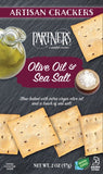 Olive Oil and Sea Salt Artisan Crackers 57g.  12/box