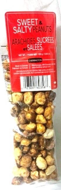 Cherrington Sweet & Salty Peanuts  100g. 25/box