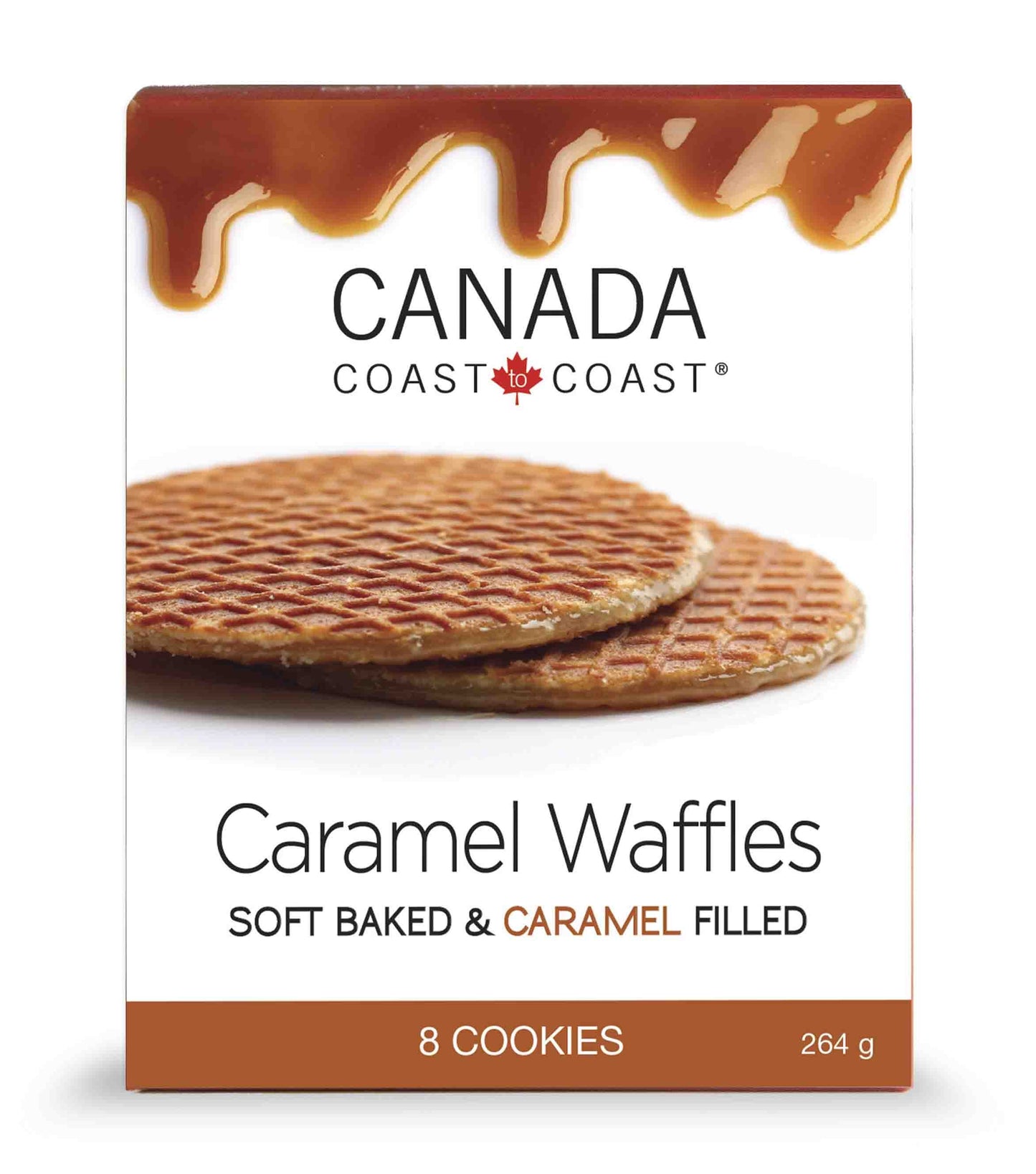 Caramel Waffle Cookies 264g 8/box
