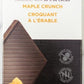 Dark Maple Crunch Chocolate  Bar  100g.