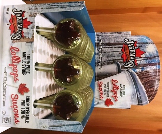 Maple Syrup Suckers  20g 36/display box -CAD