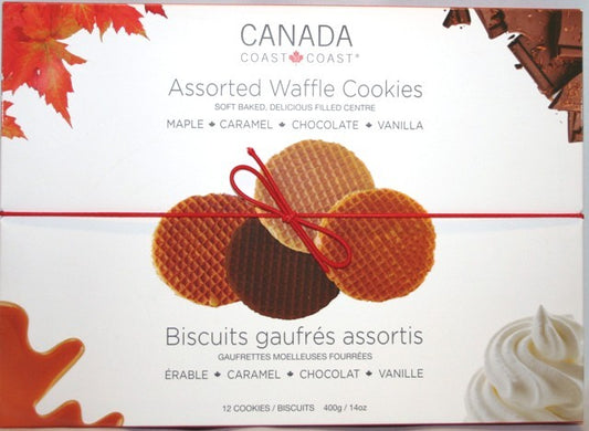C2C Assorted Waffle Cookies Gift Box 400g 8/box  -CAD