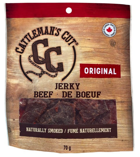 CATTLEMANS 70GM.CUT ORIGINAL BEEF JERKY 10/CASE