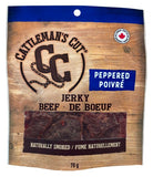 CATTLEMANS 70GM.CUT PEPPERED BEEF JERKY 10/CASE