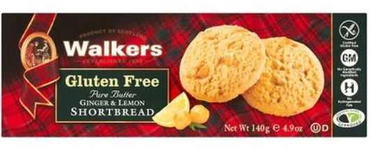 Gluten Free Ginger & Lemon Shortbread  140g.