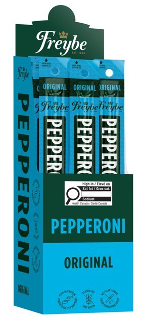 Freybe Original  Pepperoni Sticks Display 25PC. -CAD