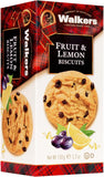WALKERS Fruit & Lemon Biscuits 150g. 12/case
