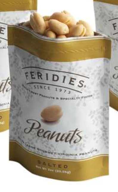 Feridies  Extra Large Peanuts Stand Up Bag 85g.  20/box