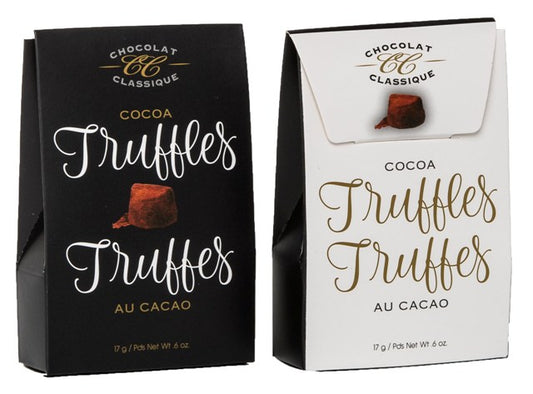 CLASSIQUE 2 SIDED MINI TRUFFEL TOTE BLACK/WHITE  36/CS