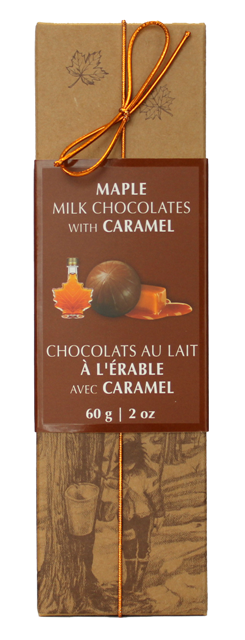 MADE MILK MAPLE CARAMEL CHOC LONG BOX  60G - 24/CS