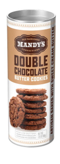 MANDY'S COOKIE THINS DK CHOCO. 130G. 6/ CASE