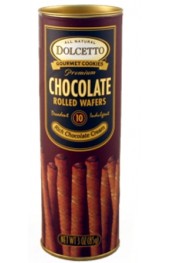 All Natural Chocolate Cream Wafer Rolls  85g.  12/box
