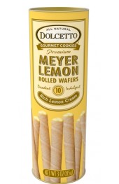 All Natural Meyer Lemon Cream Wafer Rolls  85G  12/ box