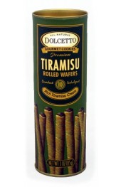 All Natural Tiramisu Cream Wafer Rolls 85g.  12/box