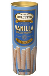 All Natural Vanilla Cream Filled Wafer Rolls  85g  12/box
