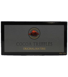 Classique Cocoa Truffles 34g. Black Horizonal Box. 24/ box