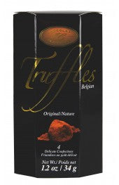 Classique Truffles - Hex Box Dark Brown  34g.  24/box