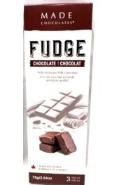 Made  Chocolate Fudge ( 3pc) 60g Box - 24/ box-CAD