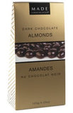 MADE LARGE DARK CHOCOLATE ALMONDS 120G TOTE 12/CASE -CAD