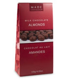 MADE LARGE MILK CHOCOLATE ALMONDS 120G TOTE 12/CASE -CAD