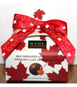 Maple Milk Chocolates 90g Purse Box with Bow -CAD