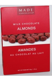 Milk Chocolate Almonds 50g. Tote 18/box