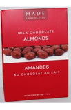 Milk Chocolate Almonds 50g. Tote 18/box